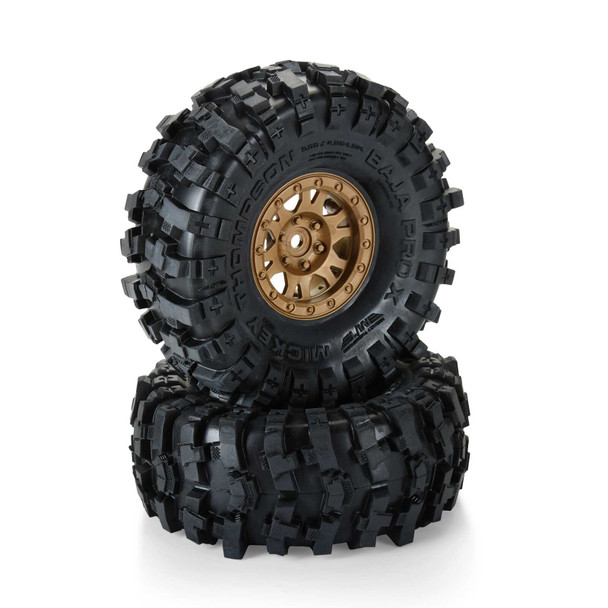 Pro-Line 1/10 Limited Edition Mickey Thompson Baja Pro X 1.9" Crawler Tires Bronze Wheels (2)