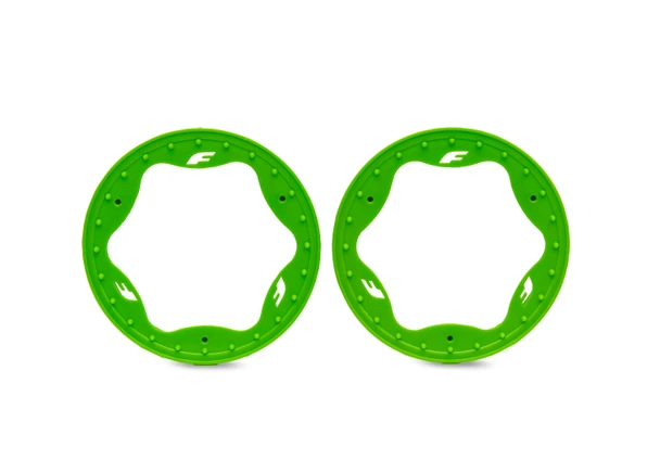 Traxxas 10976-GRN 3.5'' Green Funco Front Beadlock Rings (2) for Pro Scale Sand Car