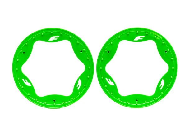 Traxxas 10977-GRN 3.9" Green Funco Rear Beadlock Rings (2) for Pro Scale Sand Car