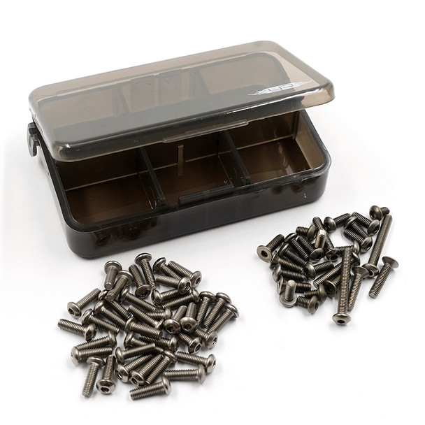 Yeah Racing TSAS-0047 Titanium Screw Assorted Set w/Box for Tamiya TT02 SRX