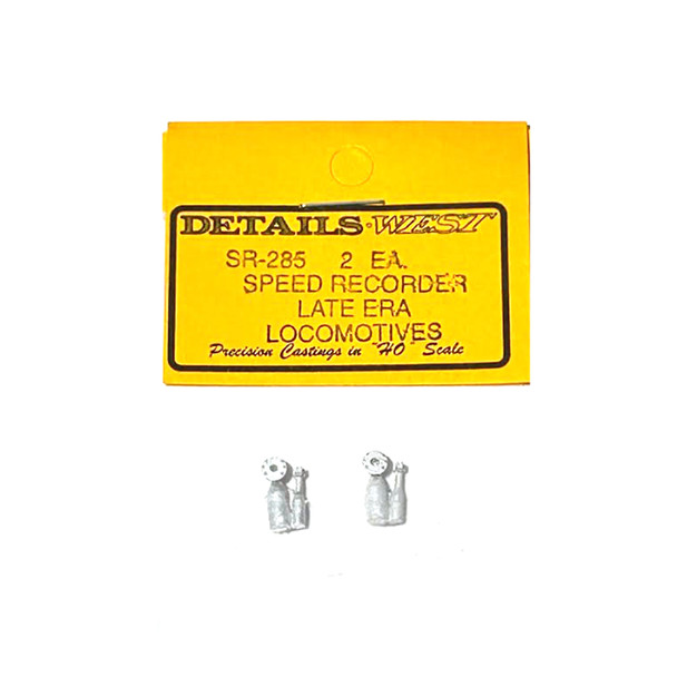 Details West SR-285 Speed Recorder - Late Era Locomotives (2) HO Scale