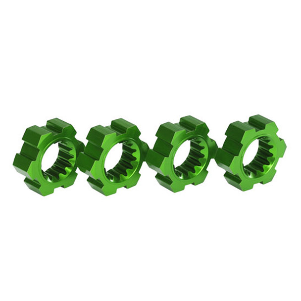 Traxxas 7756G Aluminum Green-Anodized Hex Wheel Hubs (4) X-Maxx / XRT