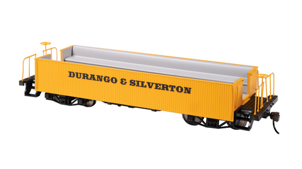 Bachmann 26032 Gondola Style Excursion Car Durango & Silverton Yellow On30 Scale