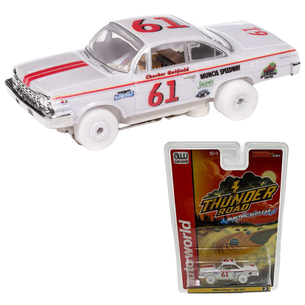 Auto World Thunderjet 1962 Chevrolet Bel Air iWheels HO Scale Slot Car