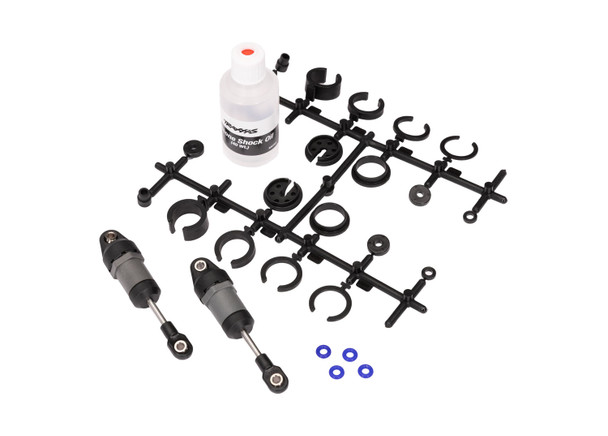 Traxxas 10860 Short Gray Ultra Shocks w/ Springs (2) for Mini Slash 4x4 / Mini Rally