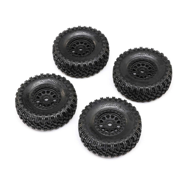 Axial AXI-1538 1.0 Black Rhino Primm & Falken M/T Tires (4) for SCX24 Base Camp