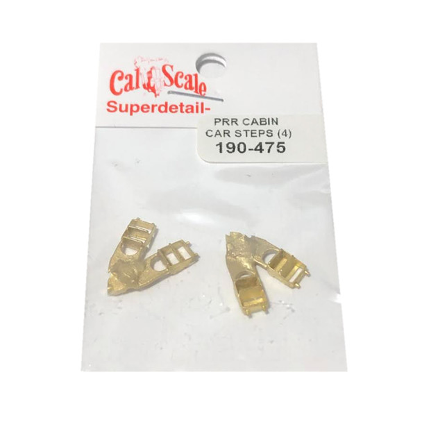 Cal Scale 190-475 Cabin Car Caboose Steps (4) Pennsylvania Railroad HO Scale