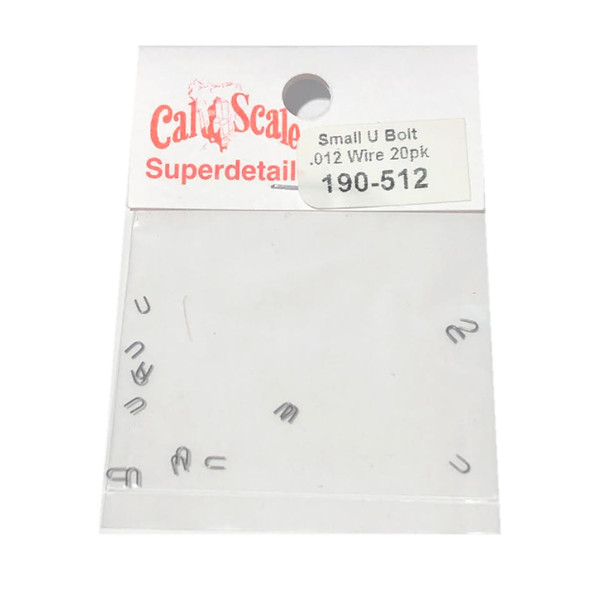 Cal Scale 190-512 "U" Bolts (20) .012" Wire Small HO Scale
