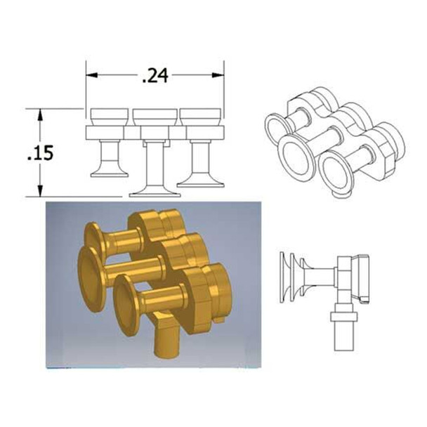 Cal Scale 190-668 Nathan Air Horn M3 HO Scale