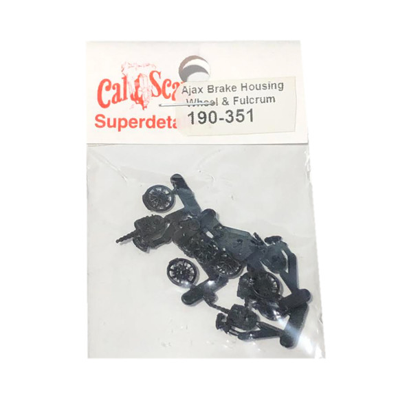 Cal Scale 190-351 Ajax-Style Brake Wheels Plastic (6) HO Scale