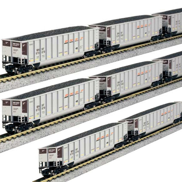 Kato 106-4633 Bethgon Coalporter 8-Car Pack Set Train BNSF Railway N Scale