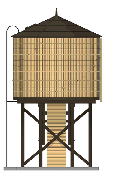 Broadway Limited Imports 7927 Water Tower, Weathered Yellow, Unpowered HO Scale