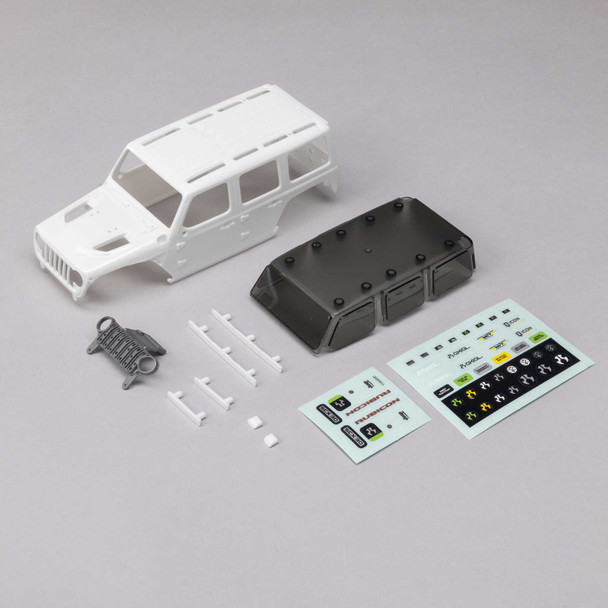 Axial AXI-3303 Unpainted White ABS Hard Body for SCX30 Jeep Wrangler JLU