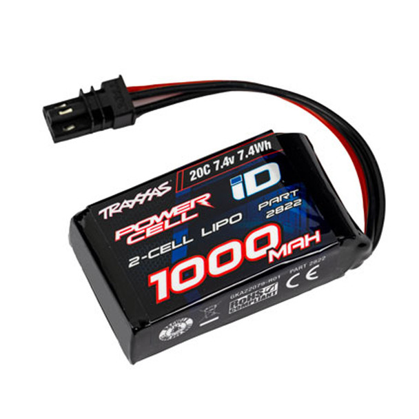 Traxxas 2822 1000mAh 7.4V 2-Cell 20C LiPo Battery for TRX-4M 1/18 F-150 / K10