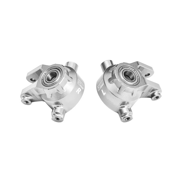 GPM Aluminum 7075 Alloy Front Steering Blocks Silver for Traxxas 1:8 JATO 4X4 VXL
