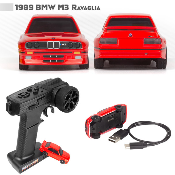 HPI 160990 1/64 Nano TTR 2WD BMW M3 Ravaglia Red Touring Car w/ Remote