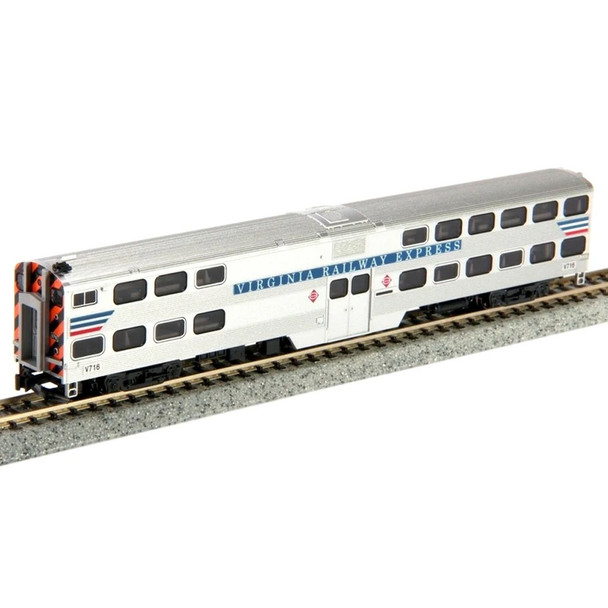 Kato 156-0947-DCC Gallery Bi-Level Cab-Coach w/DCC Virginia Railway Express #V716
