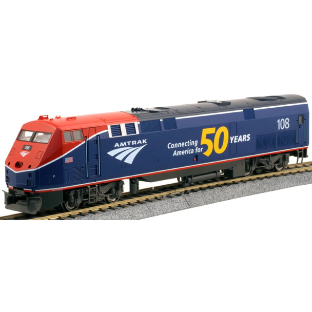 Kato 37-6115-LS GE P42 Genesis, Lok Locomotive Amtrak #108 w/DCC & Sound HO Scale