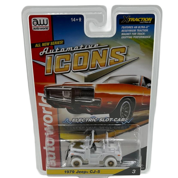 Auto World Xtraction 1979 Jeep CJ-5 iWheels HO Scale Slot Car