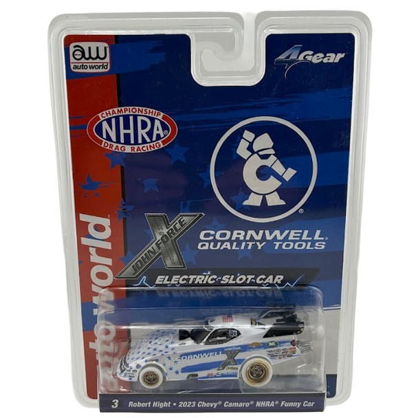 Auto World 4Gear Robert Hight Cornwell Tools 2023 Chevy Camaro iWheels HO Slot Car