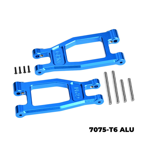 GPM Aluminum 7075-T6 Alloy Front Upper Suspension Arms Sky Blue for Tamiya DT-04