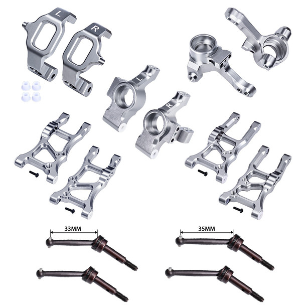 GPM Aluminum Essential Conversion Kit Grey for 1/10 FORD GT 4-TEC 2.0 & 3.0