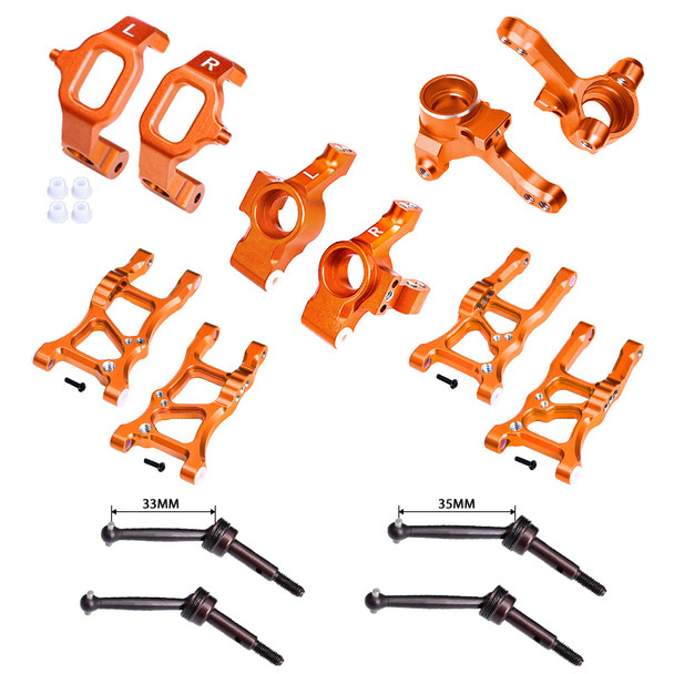 GPM Aluminum Essential Conversion Kit Orange for 1/10 FORD GT 4-TEC 2.0 & 3.0