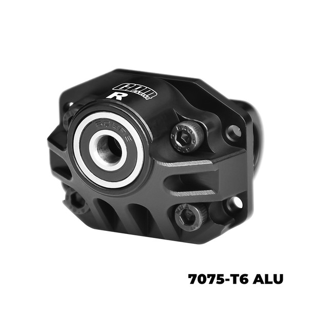 GPM Alum Rear Axle Oversize Bearing Diff Cover Case Black for Vanquish 1/10 H10