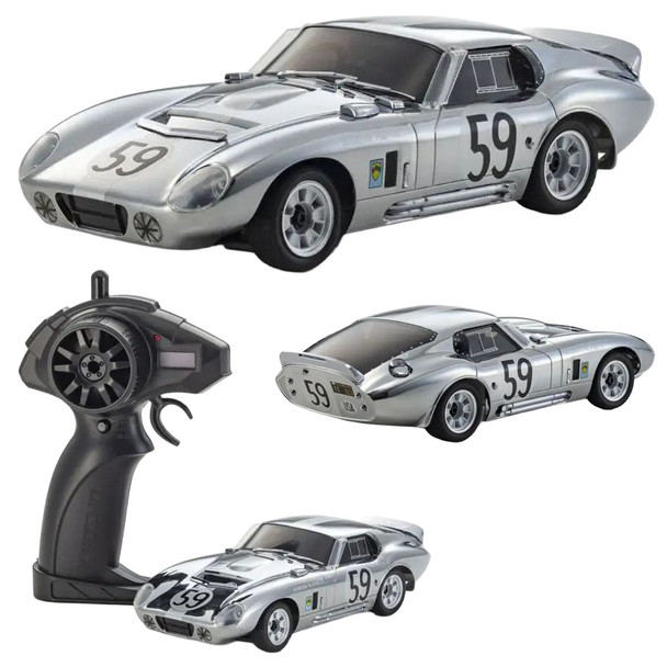 Kyosho 66611C-A FIRST Mini-Z Shelby Cobra Daytona RTR Chrome