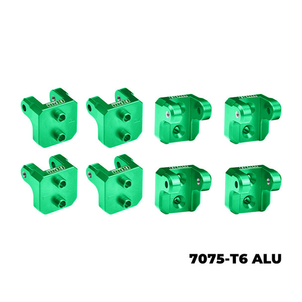 GPM Aluminum Alloy Front & Rear Upper Shock Mount Green for Losi 1/8 LMT 2.0