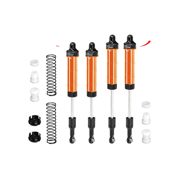 GPM Aluminum Front Or Rear Spring Shock 130 & 134mm Orange for Losi 1/8 LMT 2.0