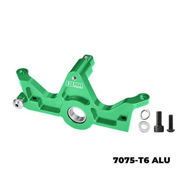 GPM Aluminum 7075-T6 Alloy Bearing Motor Mount Green for 1/10 Slash 4x4