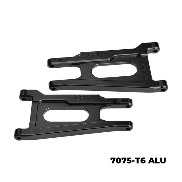 GPM Aluminum Front Or Rear Suspension Arms Black for 1/10 Ford Fiesta ST Rally