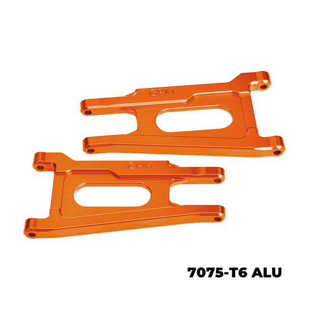 GPM Aluminum Front Or Rear Suspension Arms Orange for 1/10 Ford Fiesta ST Rally