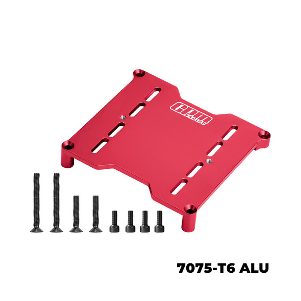 GPM Aluminum 7075 Alloy ESC Mount Plate Red for 1/6 Traxxas Pro Scale Sand Car