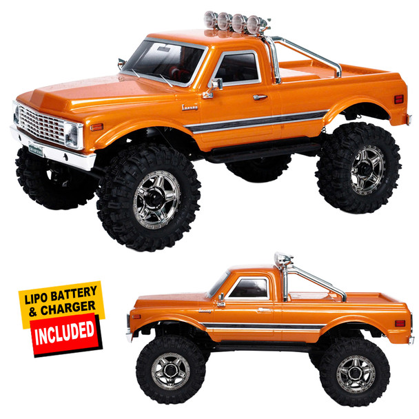 HobbyPlus CR18P EVO V2 Convoy, Brushed, 4x4 RTR Trail Crawler Hugger Orange