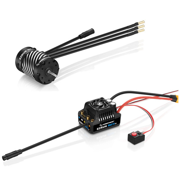 Hobbywing 38020348 EZRUN MAX10 G2 Brushless Combo (80A ESC + 3652 5400KV G3 Motor)