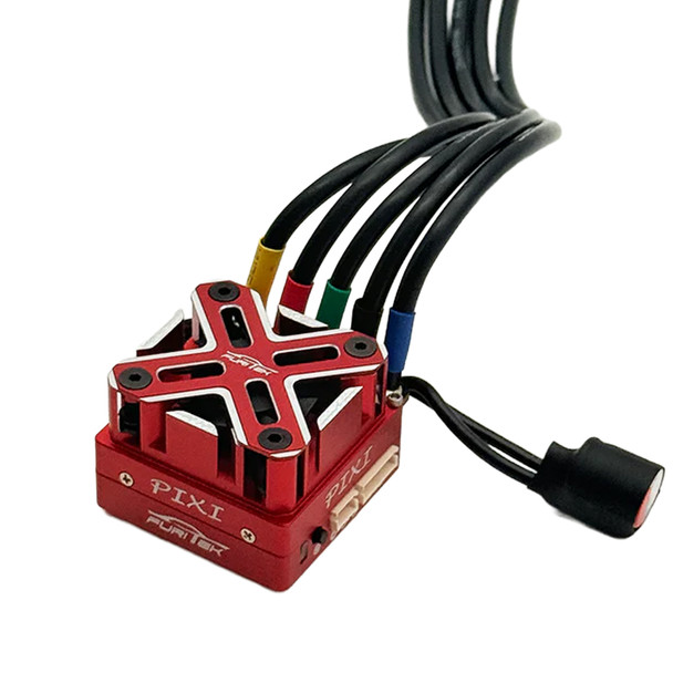 Furitek PIXI Red Edition Brushless ESC w/ WiFi Module & FAN for 1/10 Drift Cars