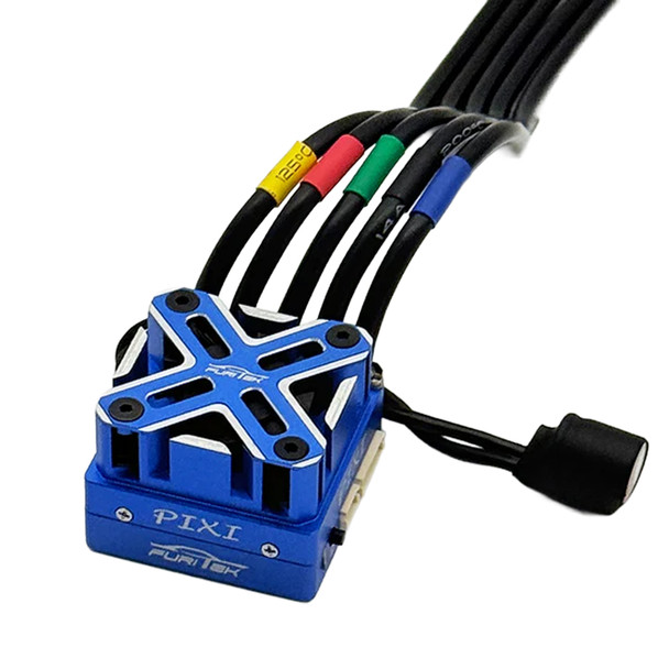 Furitek PIXI Blue Edition Brushless ESC w/ WiFi Module & FAN for 1/10 Drift Cars