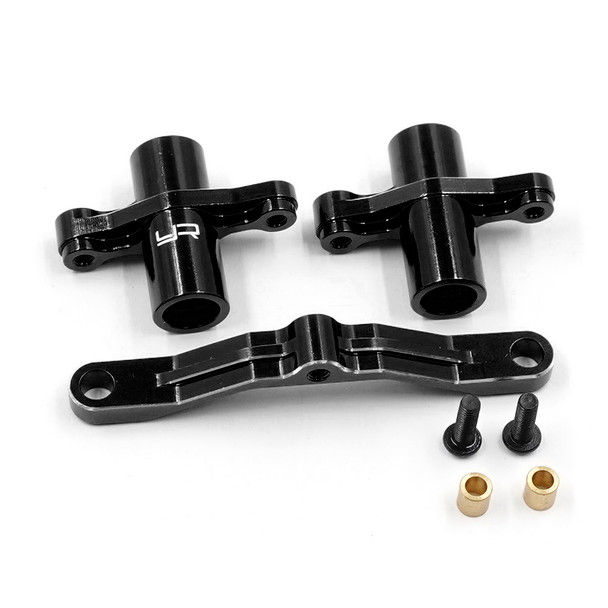 Yeah Racing TARL-004BK Aluminum Steering Set for Associated RC10 Rally