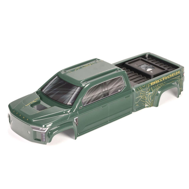 ARRMA ARA-1380 Clipless Painted Decaled Trimmed Body Green for Big Rock 4X4