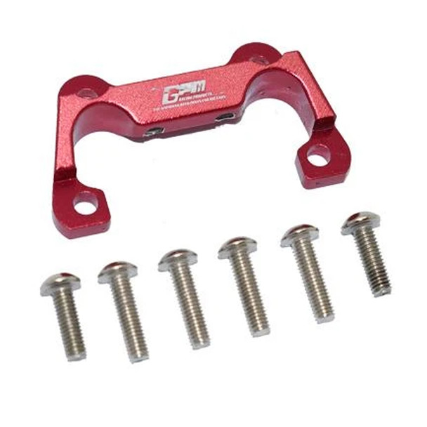 GPM Racing Aluminium Front Bumper Mount Set Red : Losi 1/10 Lasernut U4