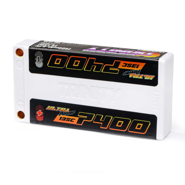 Trinity TRI-1038 3.7V 7400mAh 1S 135C LiPo Battery, 5mm Bullets