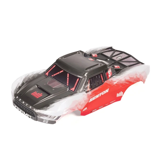 ARRMA ARA-1626 Clipless Painted Decaled Trimmed Body Red/Black for Senton 4x4