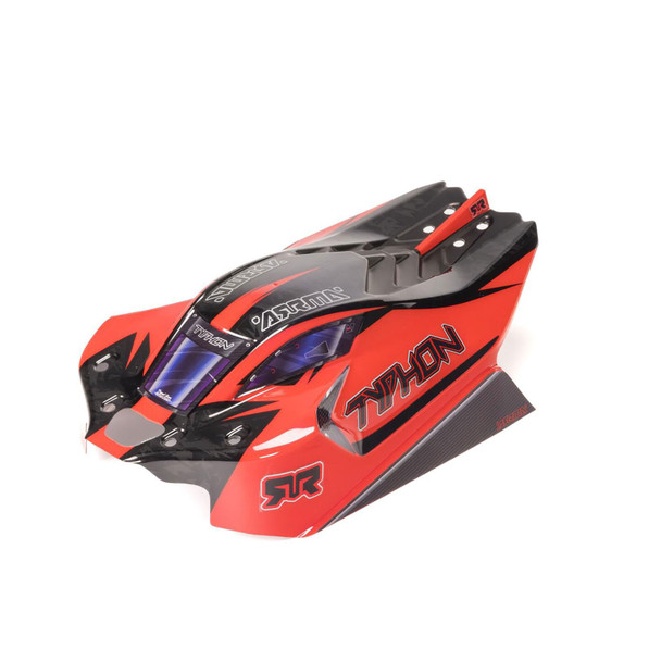 ARRMA ARA-2309 Clipless Painted Decaled Trimmed Body Red/Black for Typhon 4x4