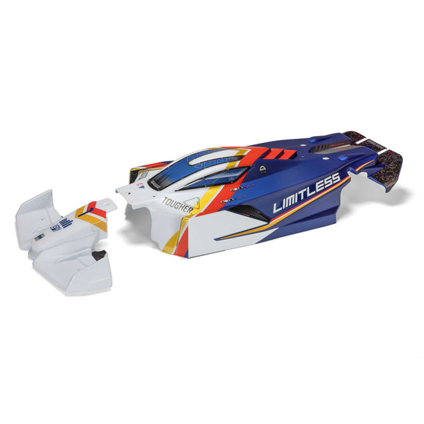 ARRMA ARA-2810 Painted Decaled Trimmed Body White/Blue for 1/7 Limitless