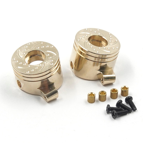 Yeah Racing AXSC-107GD Brass Steering Knuckles 8g each for Axial SCX30