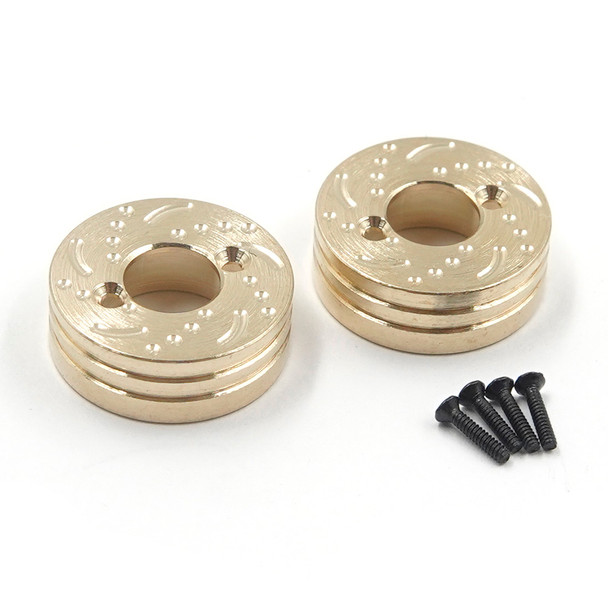 Yeah Racing AXSC-108GD Brass Rear Axle Weights 5g each for Axial SCX30