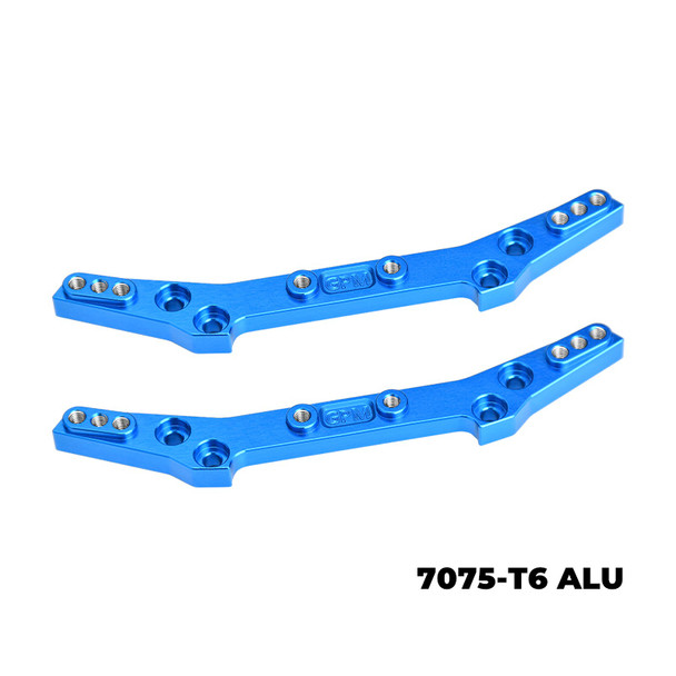 GPM 7075-T6 Aluminum Front & Rear Shock Tower Sky Blue for Tamiya 1/10 DT-04