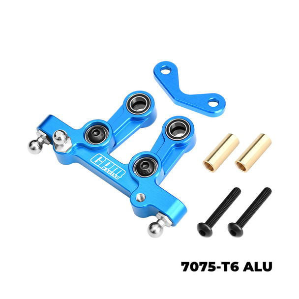 GPM 7075-T6 Aluminum Steering Assembly Sky Blue for Tamiya 1/10 DT-04